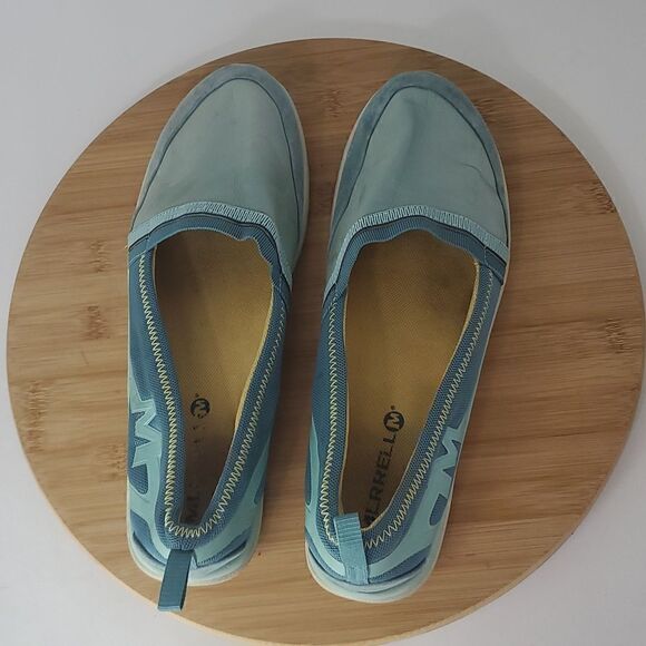 Merrell Enlighten Vex Britney Blue Turquoise Flats Mary Janes Women's 10 - Picture 7 of 11